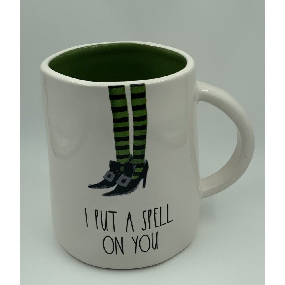 Rae Dunn I Put A Spell On You Mug With Green Interior